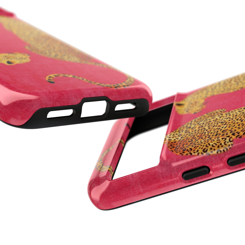 Pink Leopard Phone Case – Bold Animal Print Protective Case