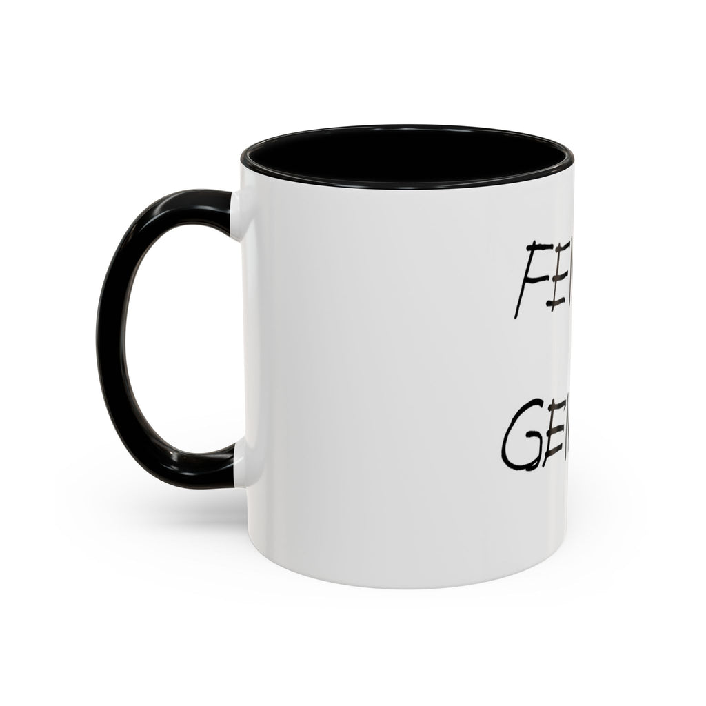 Female Genius Accent Coffee Mug