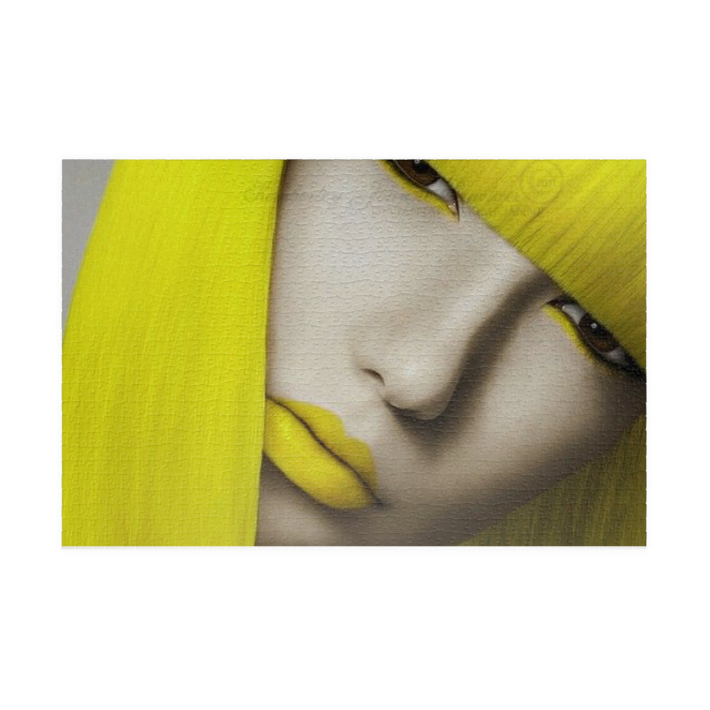 Yellow Muse Puzzle — Portrait Art Jigsaw (110/252/520/1014 pcs)