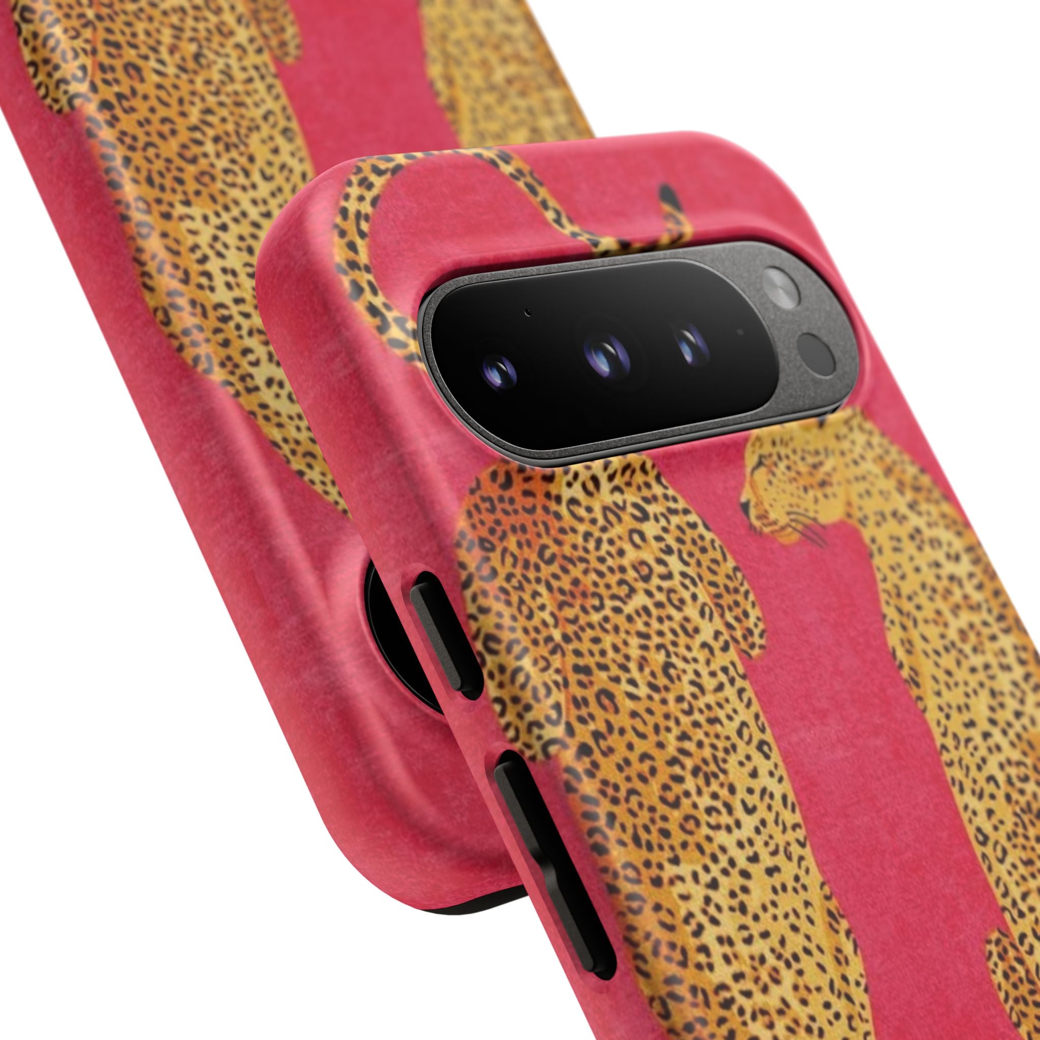 Pink Leopard Phone Case – Bold Animal Print Protective Case
