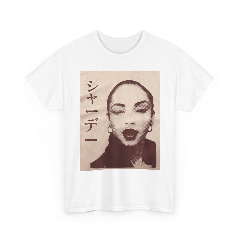 Sade Portrait Tee — Vintage Portrait T-Shirt with Japanese Text