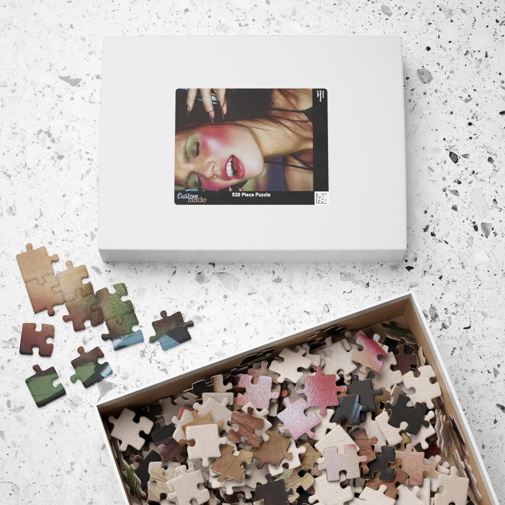 Fashion Portrait Jigsaw Puzzle — Retro Glam Model Photo (110/252/520/1014 pcs)