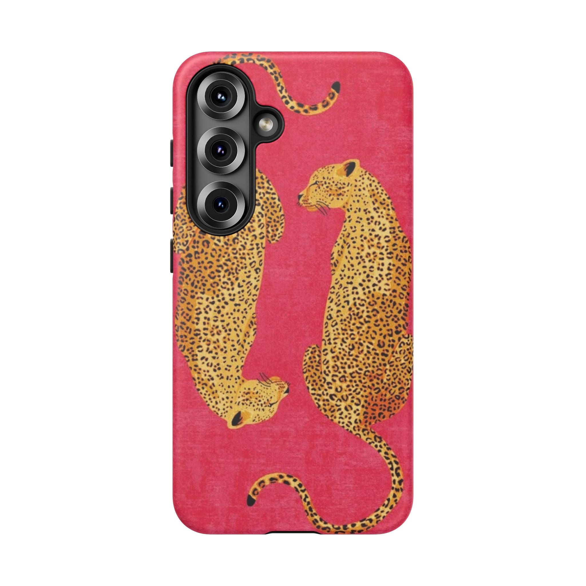 Pink Leopard Phone Case – Bold Animal Print Protective Case