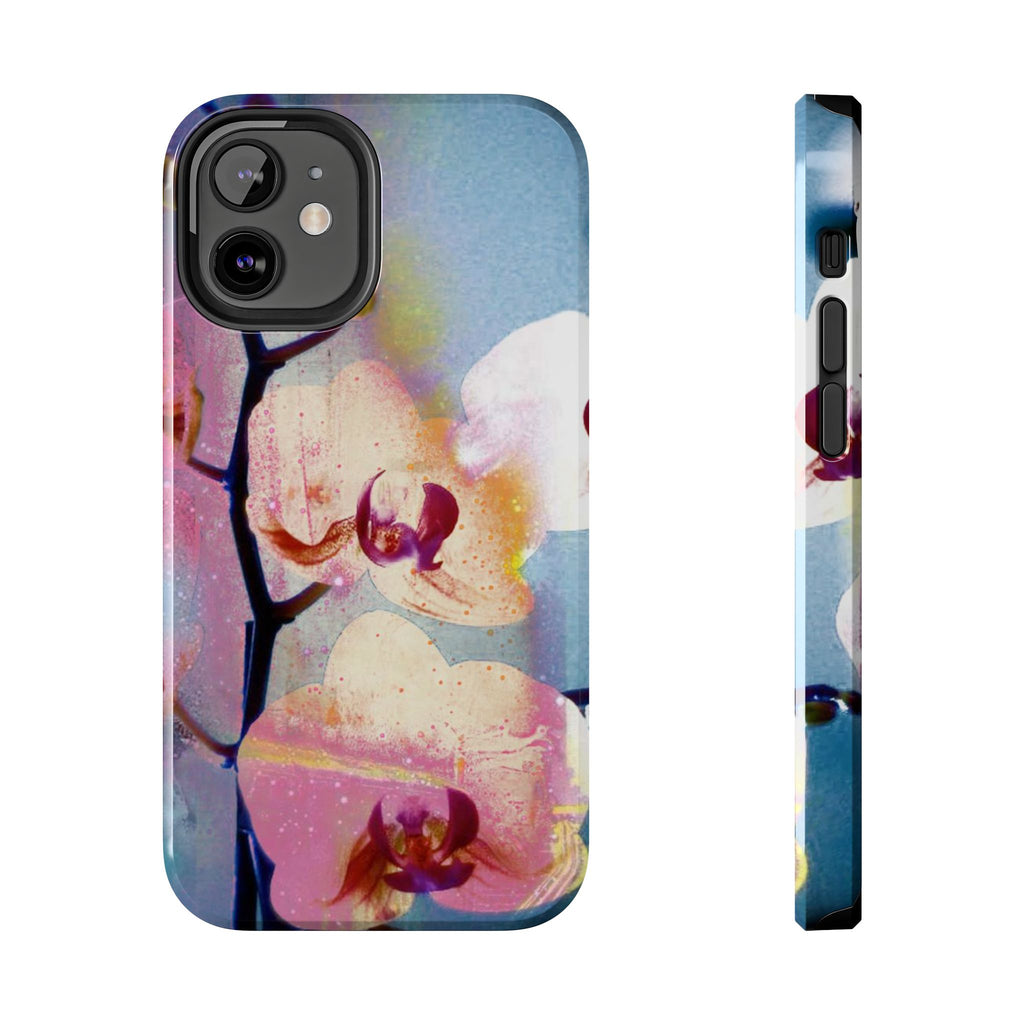 Orchid Tough Phone Case — Pastel Floral Protective Cover for iPhone & Android
