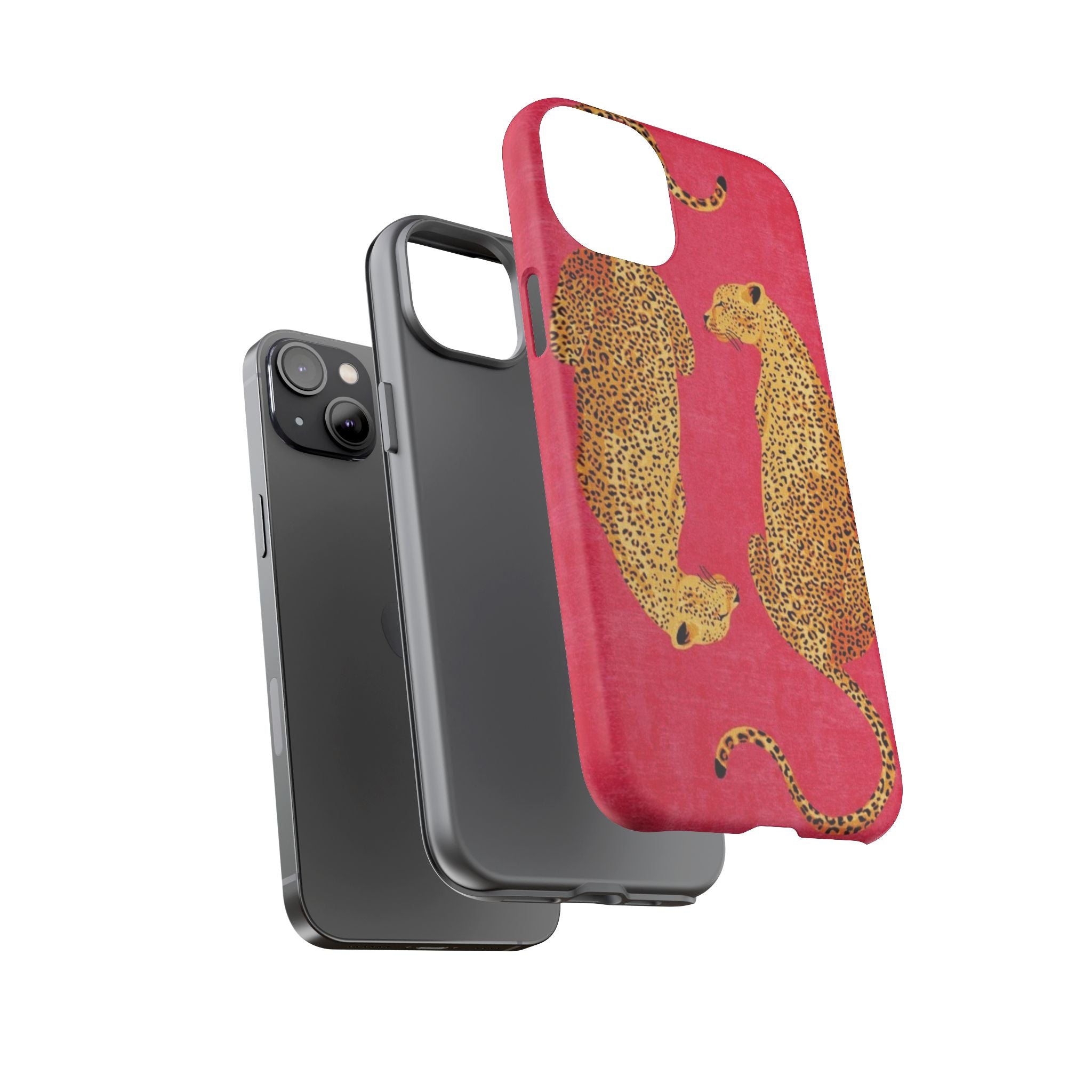 Pink Leopard Phone Case – Bold Animal Print Protective Case
