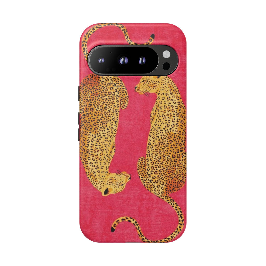 Pink Leopard Phone Case – Bold Animal Print Protective Case