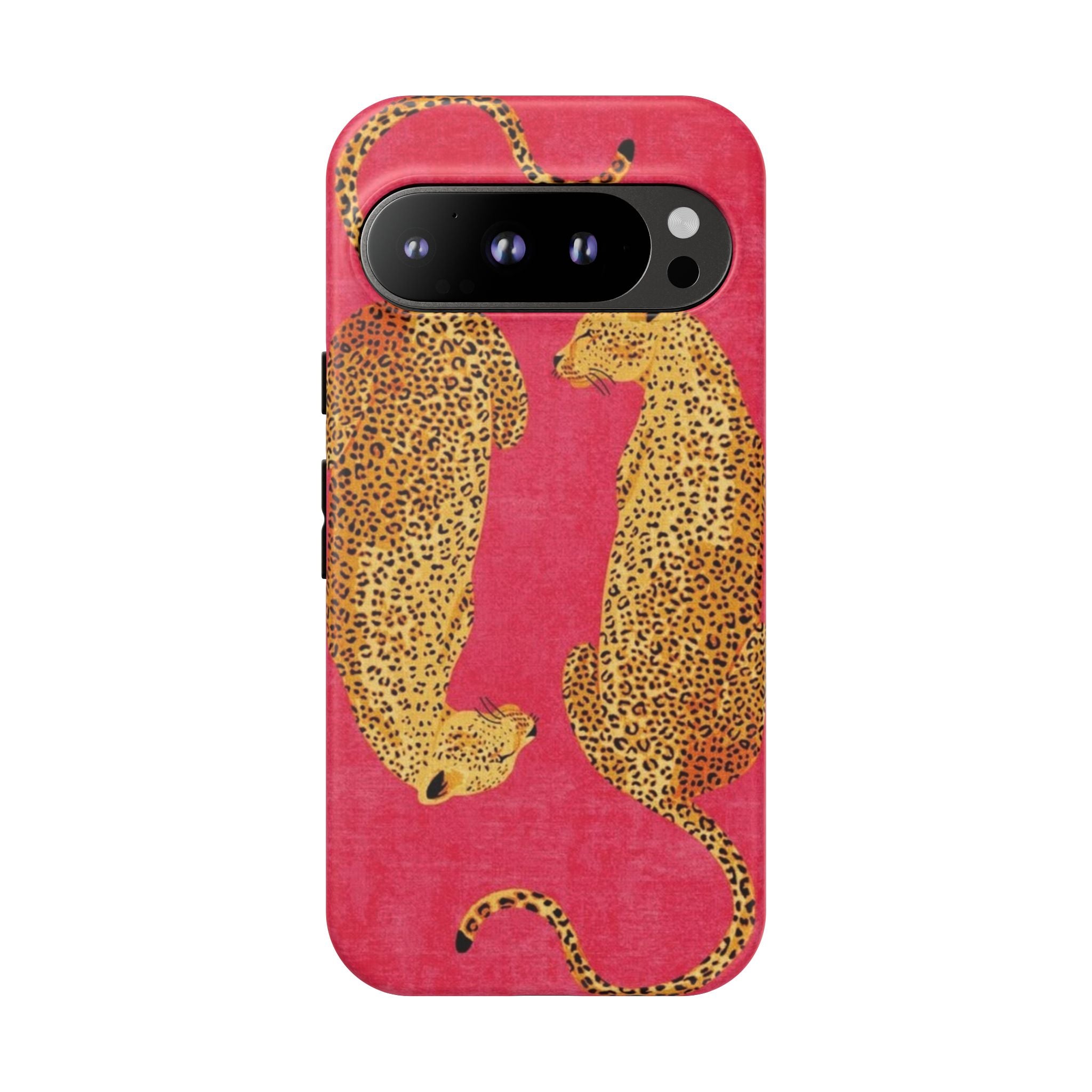 Pink Leopard Phone Case – Bold Animal Print Protective Case