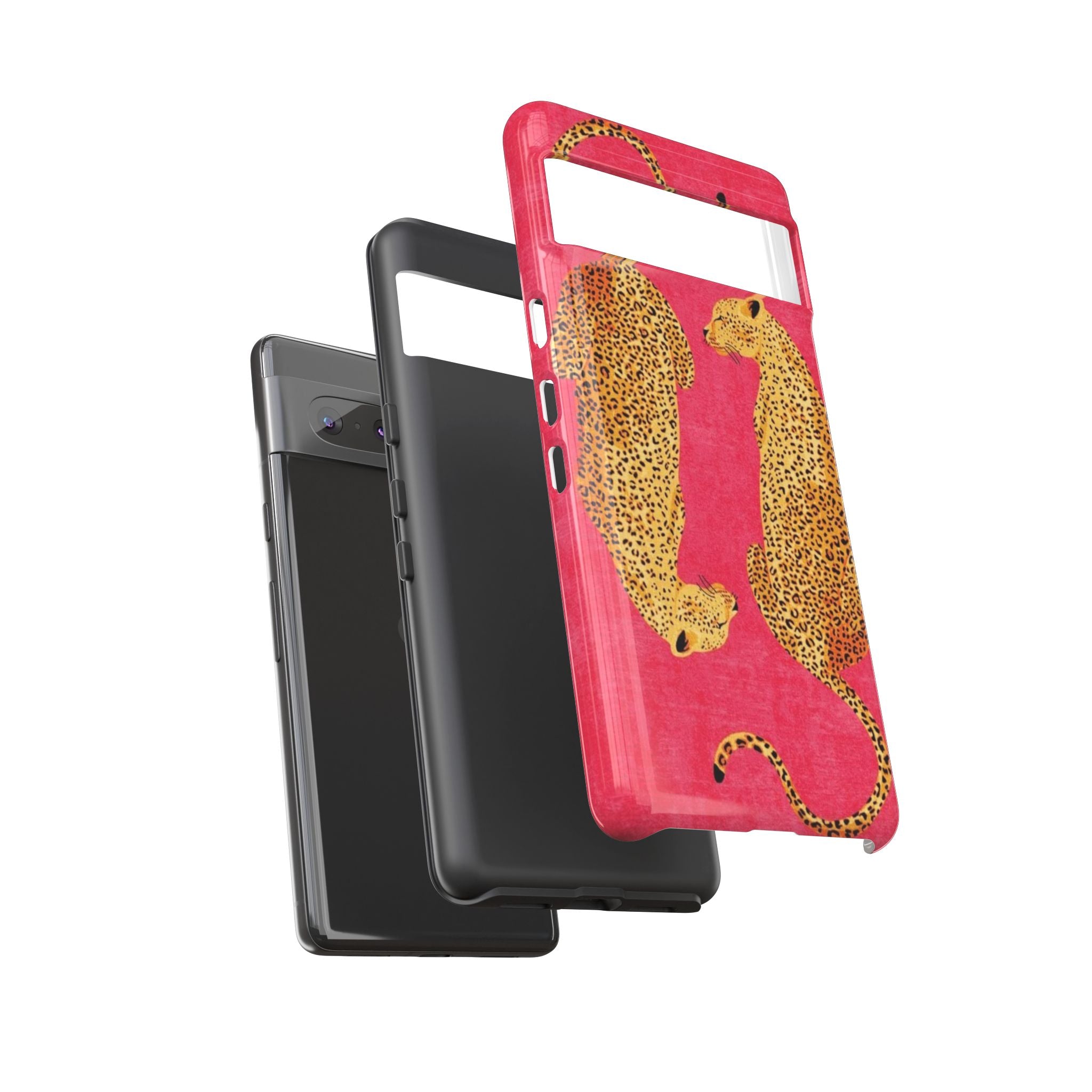 Pink Leopard Phone Case – Bold Animal Print Protective Case