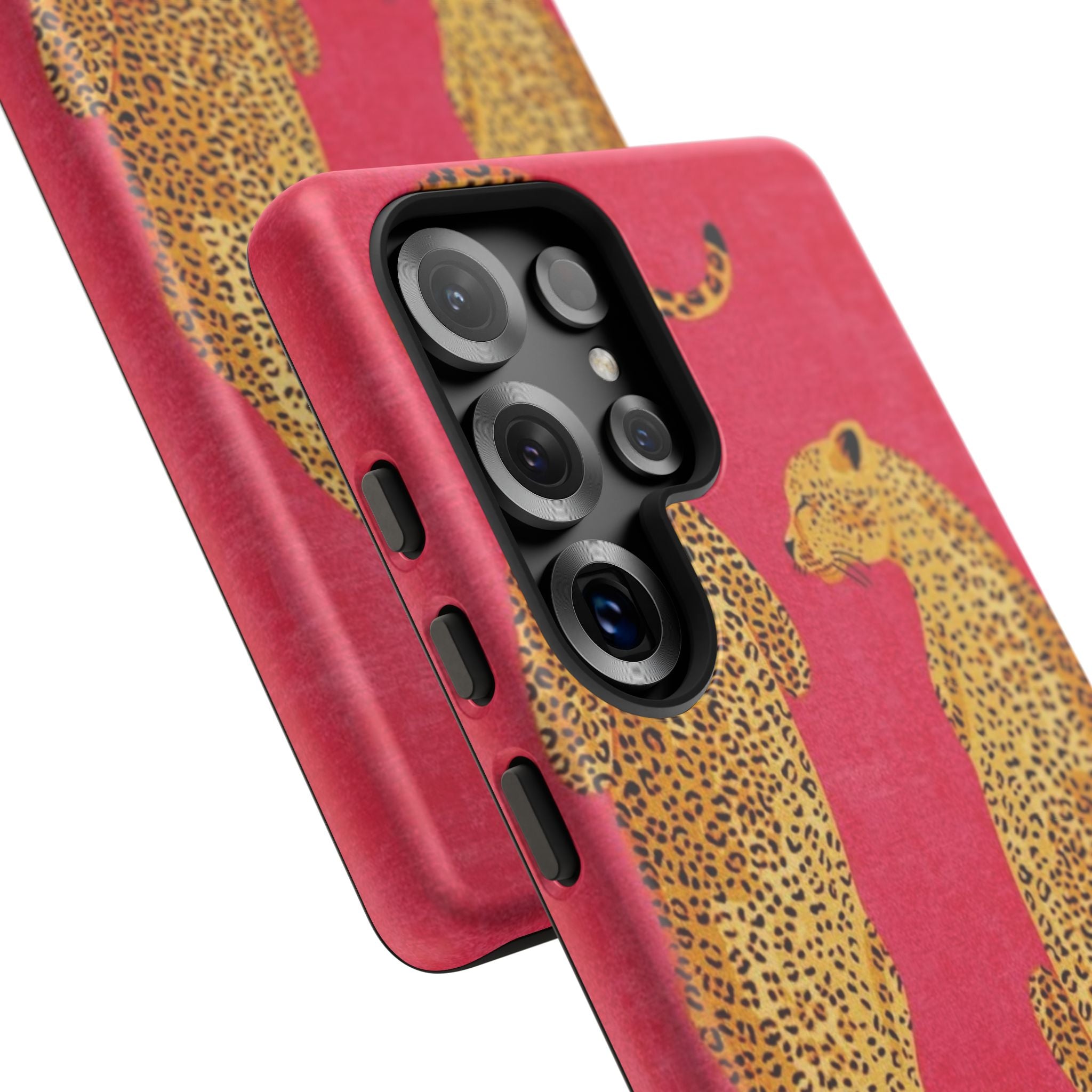 Pink Leopard Phone Case – Bold Animal Print Protective Case