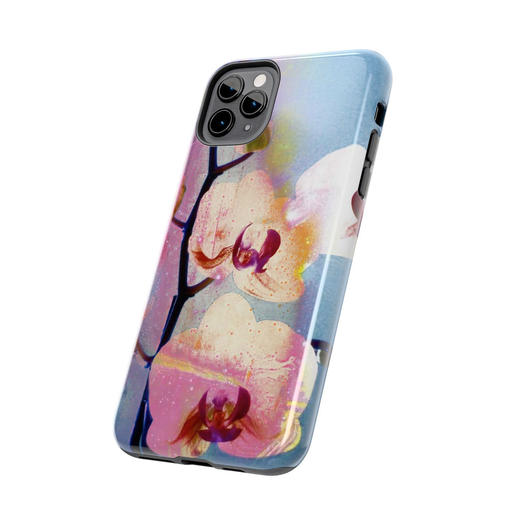 Orchid Tough Phone Case — Pastel Floral Protective Cover for iPhone & Android