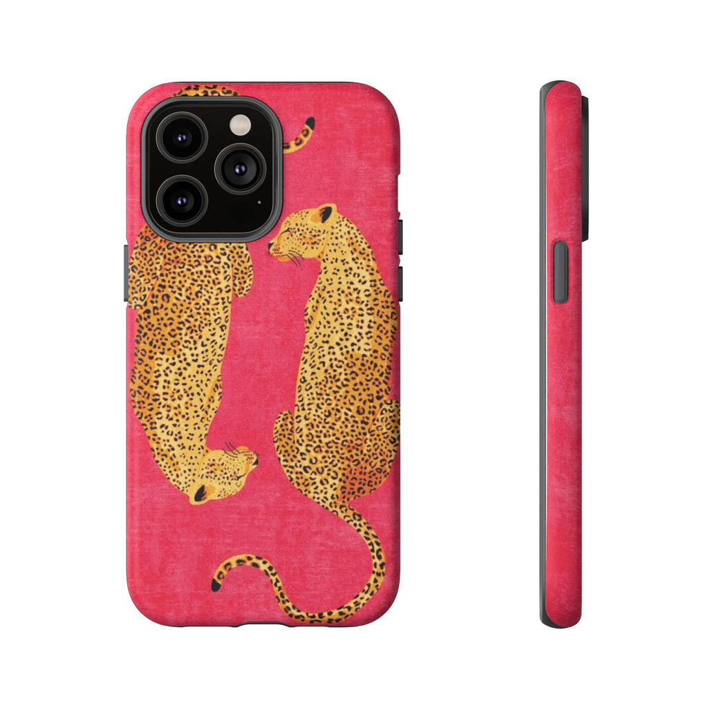 Pink Leopard Phone Case – Bold Animal Print Protective Case