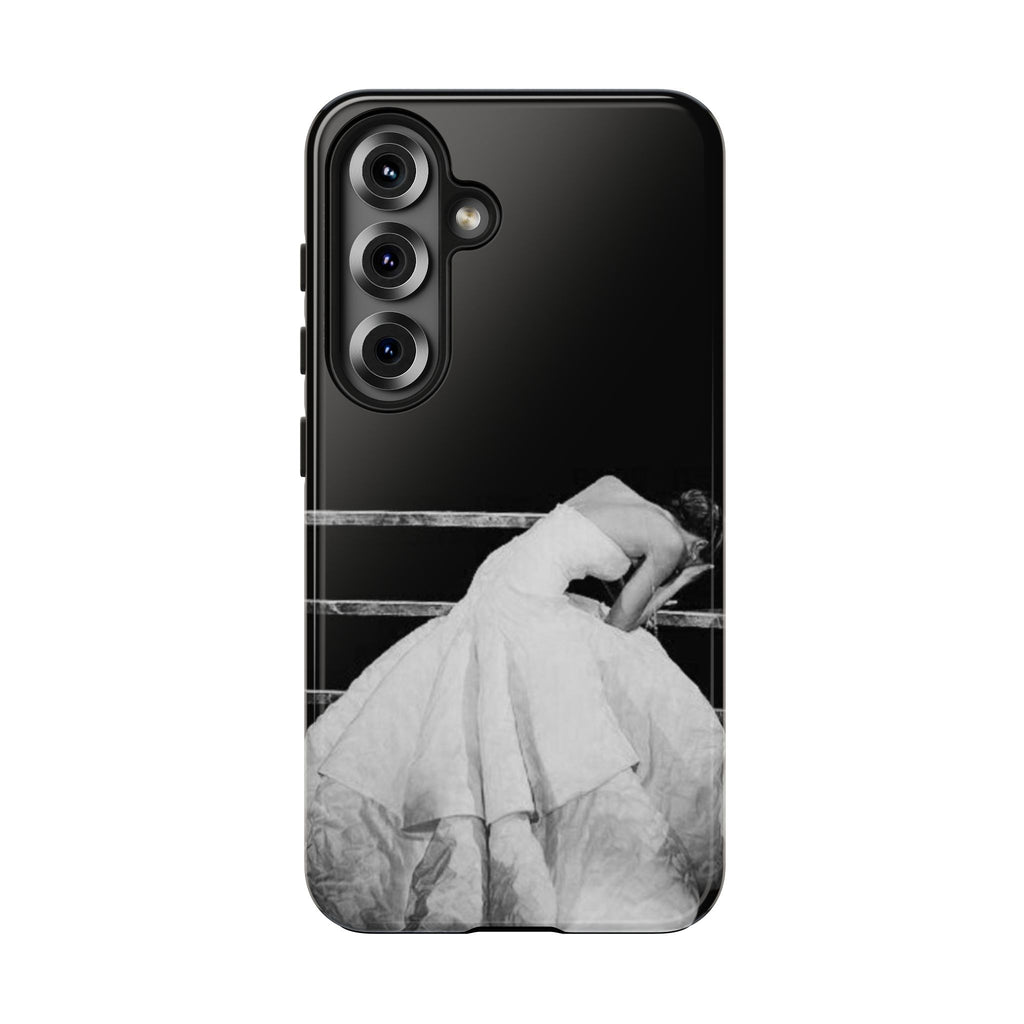 Vintage Ballerina Tough Phone Case — Black & White Dance Photo Protective Cover