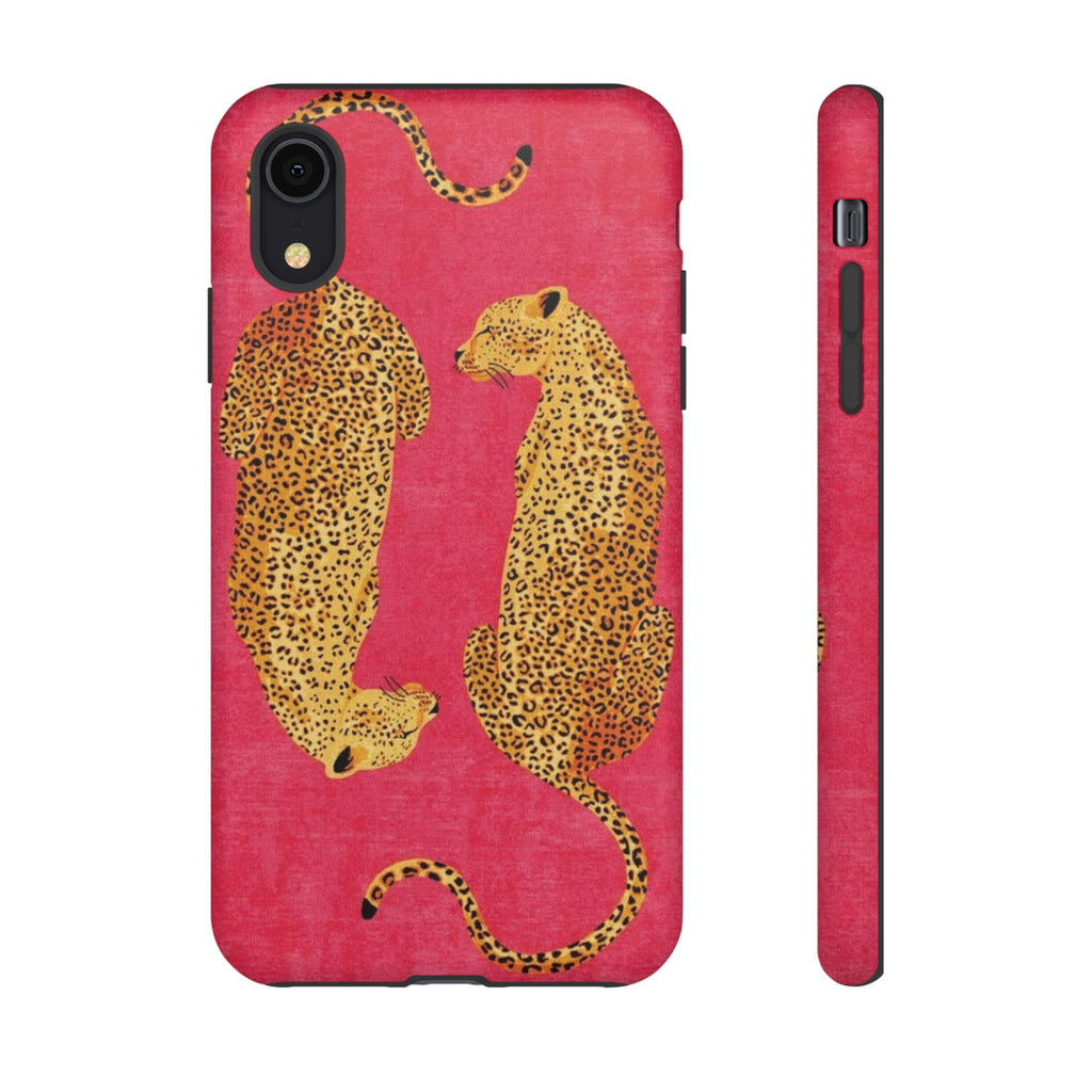 Pink Leopard Phone Case – Bold Animal Print Protective Case