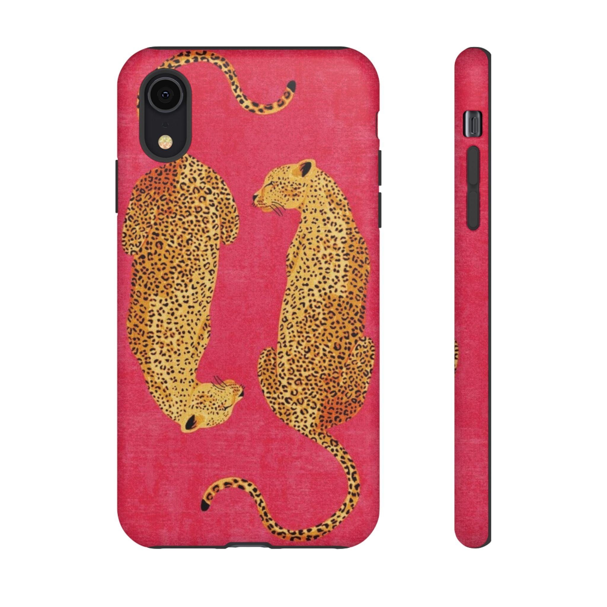 Pink Leopard Phone Case – Bold Animal Print Protective Case