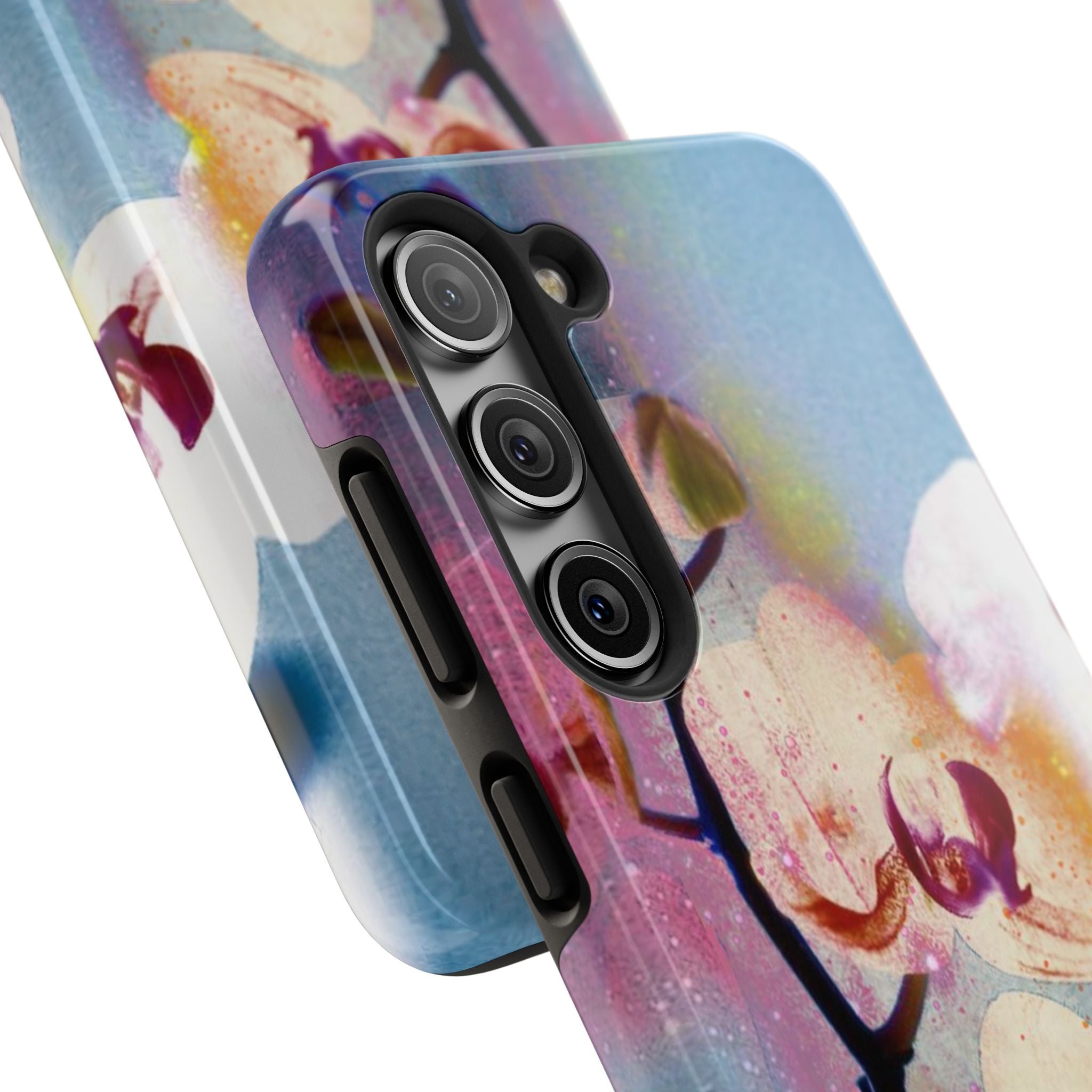 Orchid Tough Phone Case — Pastel Floral Protective Cover for iPhone & Android