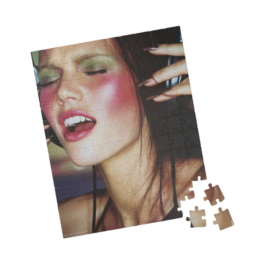Fashion Portrait Jigsaw Puzzle — Retro Glam Model Photo (110/252/520/1014 pcs)