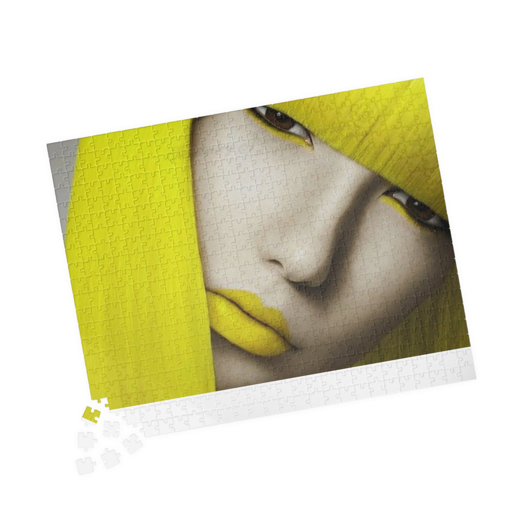 Yellow Muse Puzzle — Portrait Art Jigsaw (110/252/520/1014 pcs)