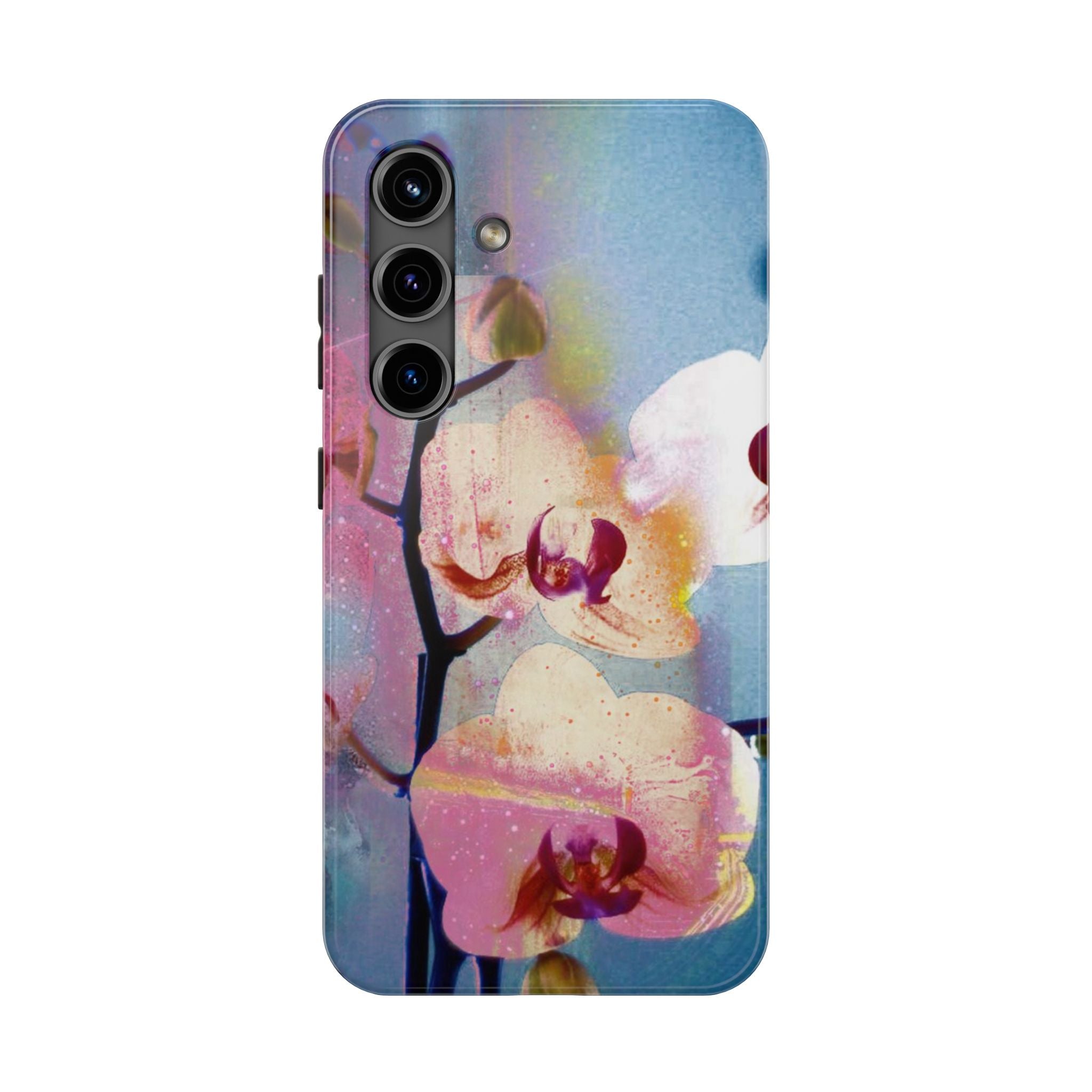 Orchid Tough Phone Case — Pastel Floral Protective Cover for iPhone & Android