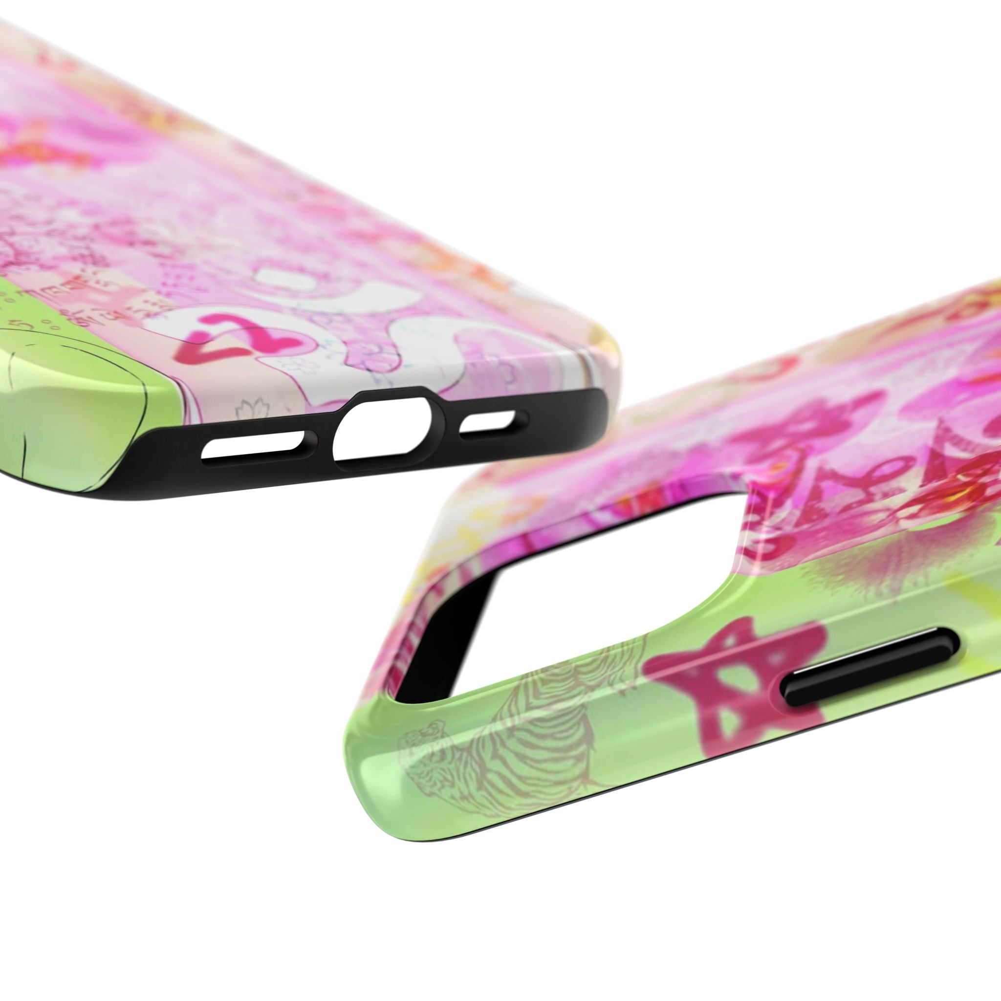 Floral Pink Orchid Tough Phone Case — Protective Art Phone Cover
