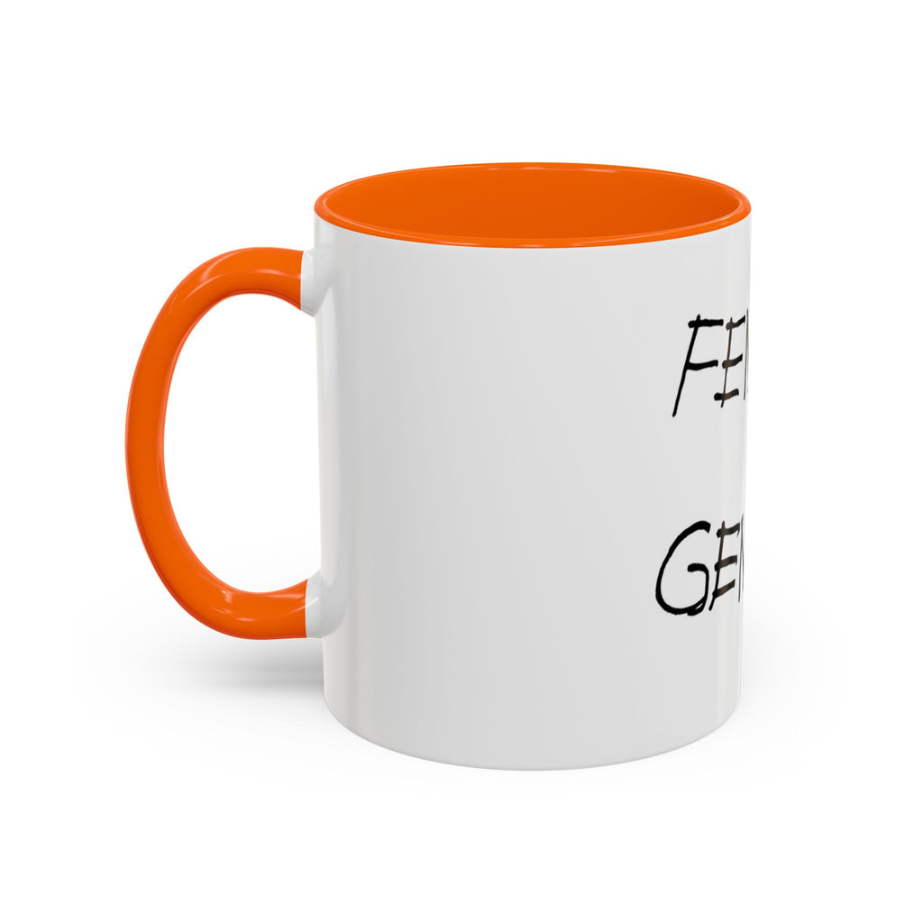 Female Genius Accent Coffee Mug