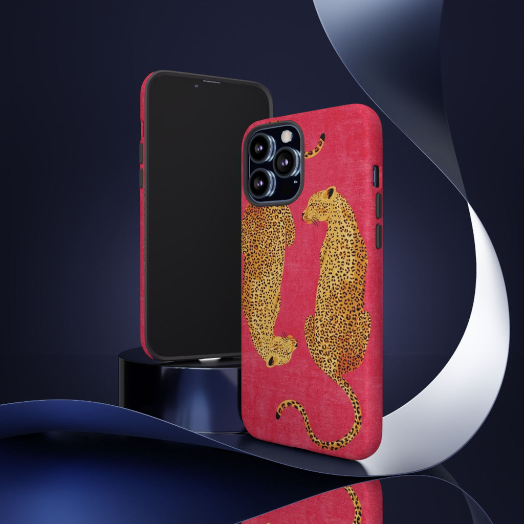 Pink Leopard Phone Case – Bold Animal Print Protective Case
