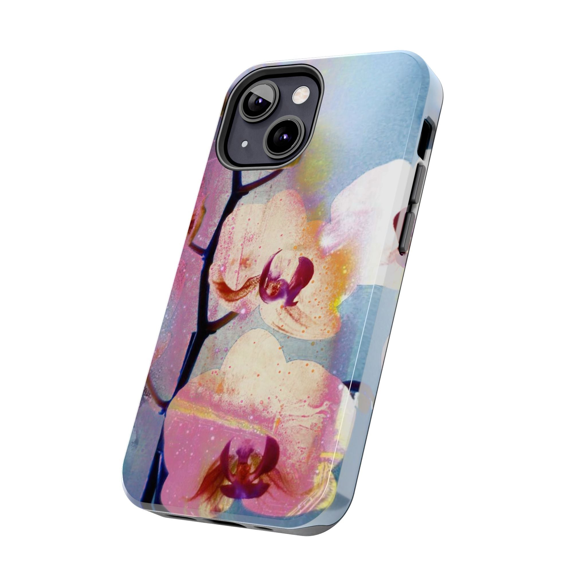 Orchid Tough Phone Case — Pastel Floral Protective Cover for iPhone & Android