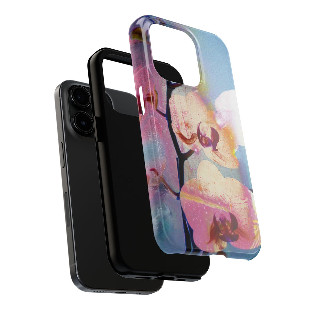 Orchid Tough Phone Case — Pastel Floral Protective Cover for iPhone & Android