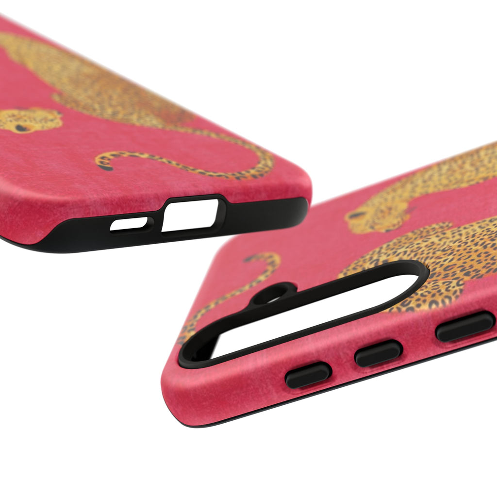 Pink Leopard Phone Case – Bold Animal Print Protective Case
