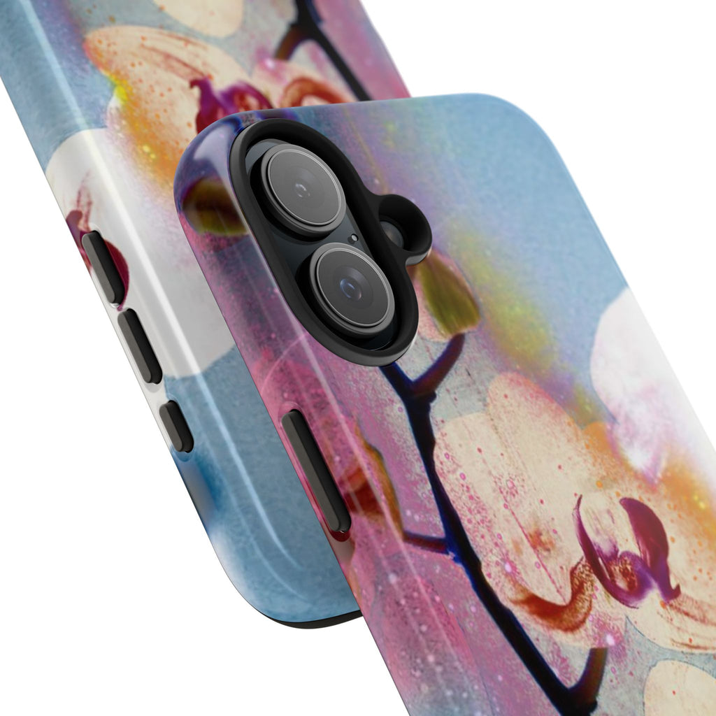 Orchid Tough Phone Case — Pastel Floral Protective Cover for iPhone & Android