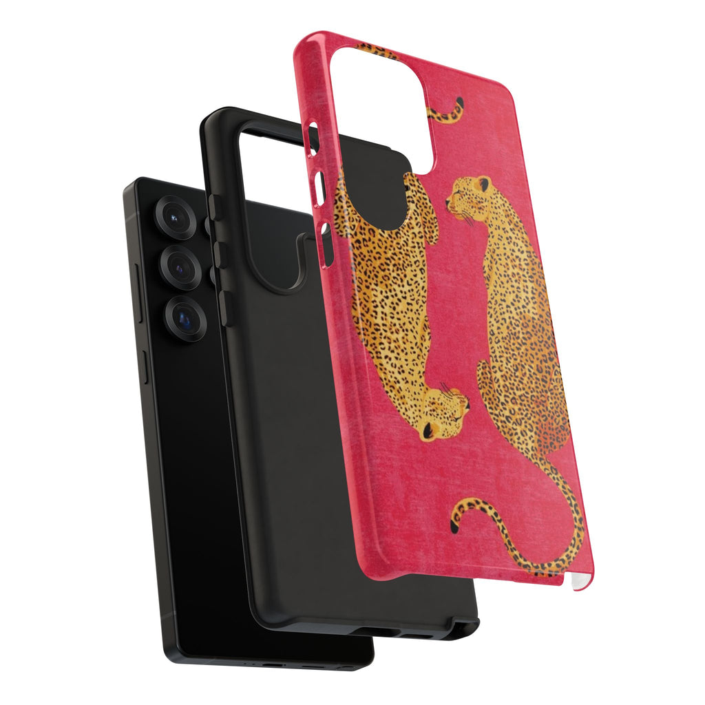 Pink Leopard Phone Case – Bold Animal Print Protective Case