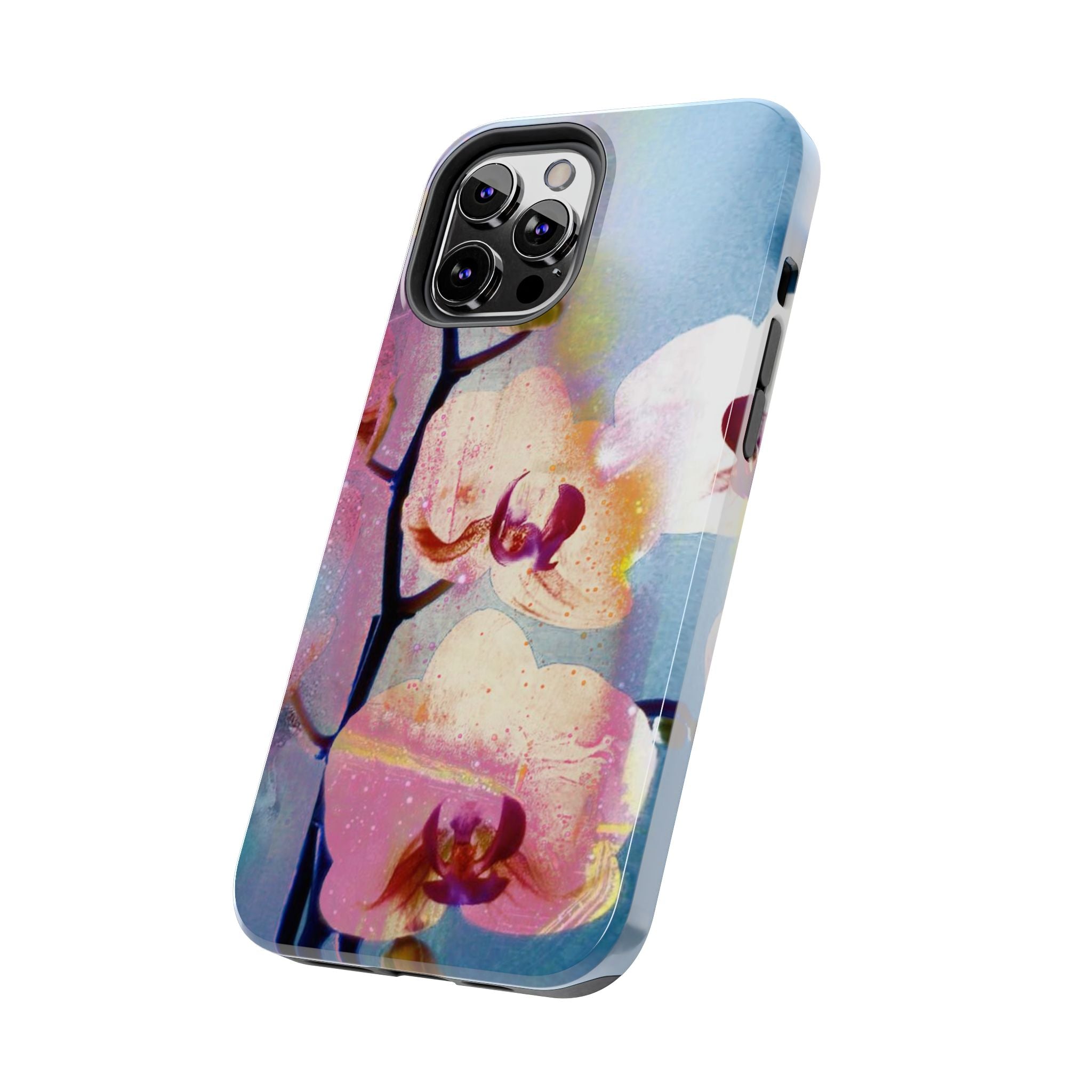 Orchid Tough Phone Case — Pastel Floral Protective Cover for iPhone & Android