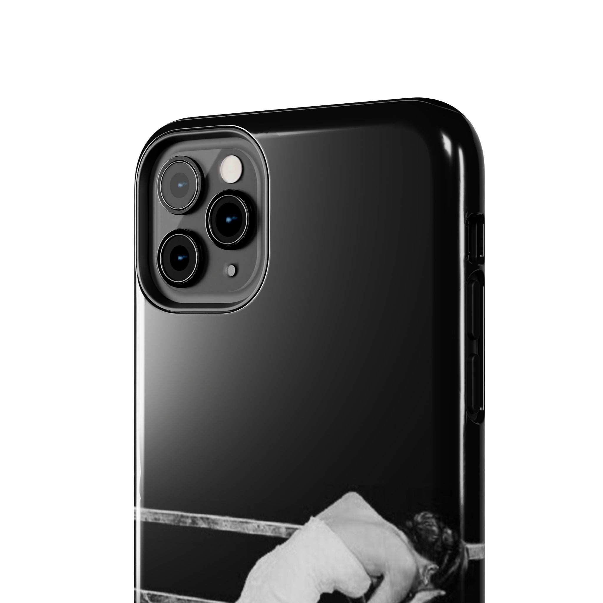 Vintage Ballerina Tough Phone Case — Black & White Dance Photo Protective Cover
