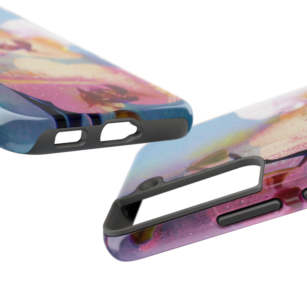 Orchid Tough Phone Case — Pastel Floral Protective Cover for iPhone & Android