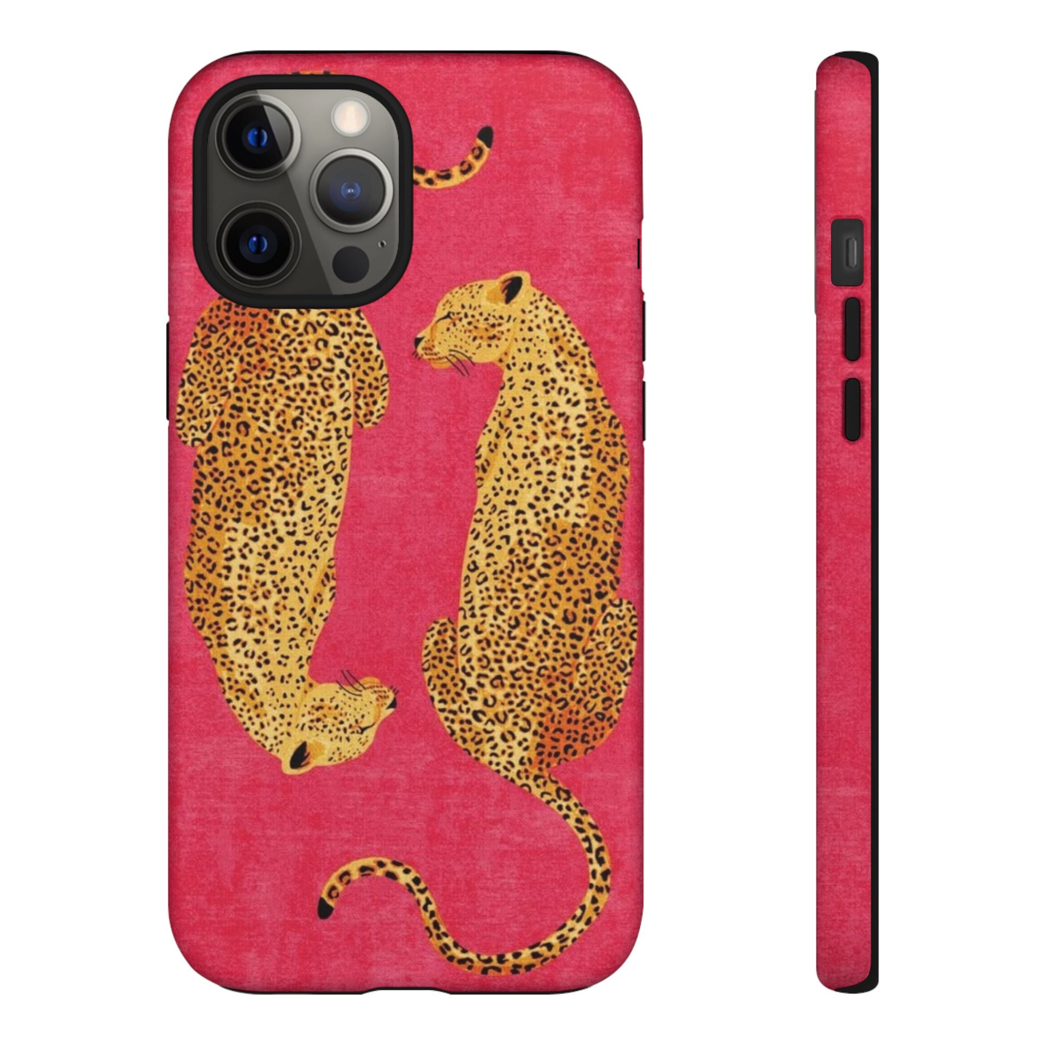 Pink Leopard Phone Case – Bold Animal Print Protective Case