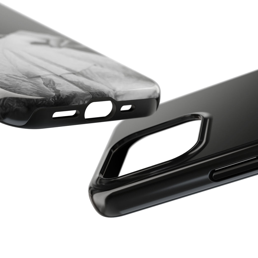 Vintage Ballerina Tough Phone Case — Black & White Dance Photo Protective Cover