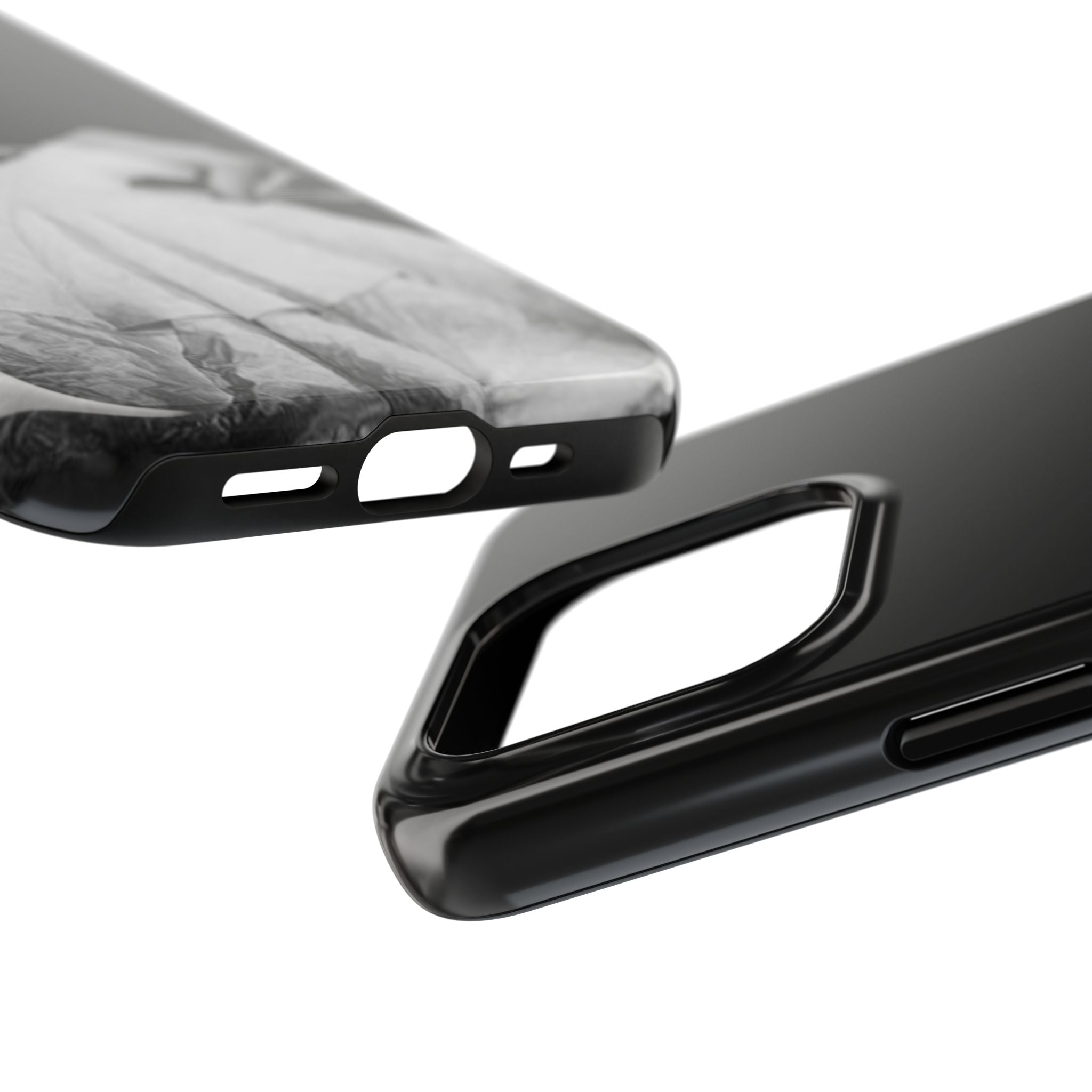 Vintage Ballerina Tough Phone Case — Black & White Dance Photo Protective Cover