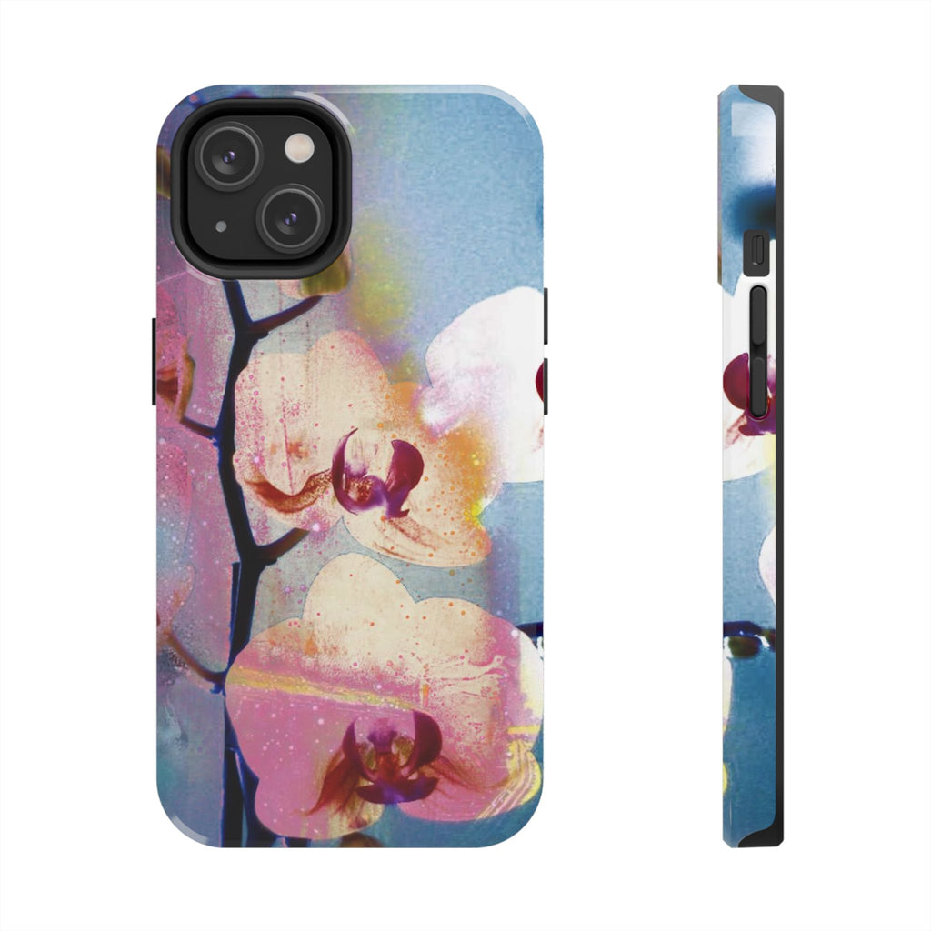 Orchid Tough Phone Case — Pastel Floral Protective Cover for iPhone & Android