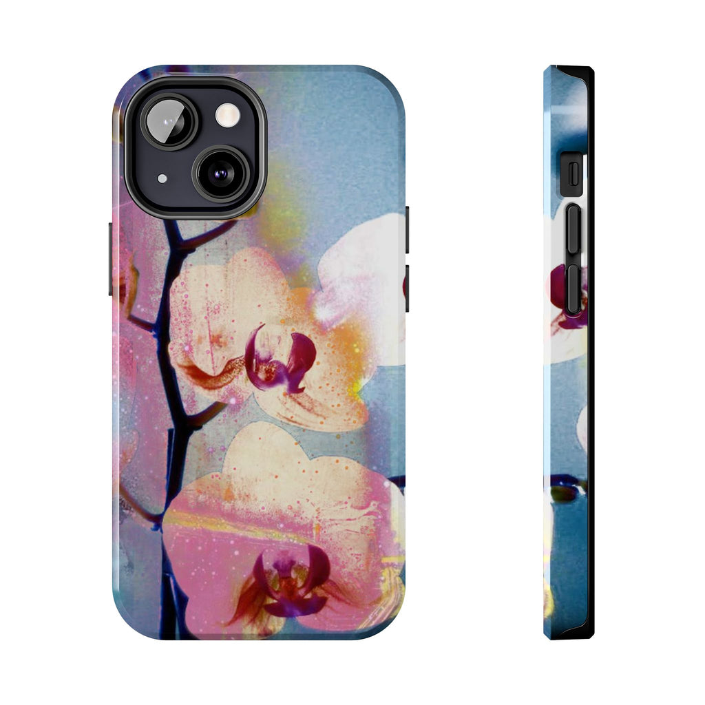 Orchid Tough Phone Case — Pastel Floral Protective Cover for iPhone & Android