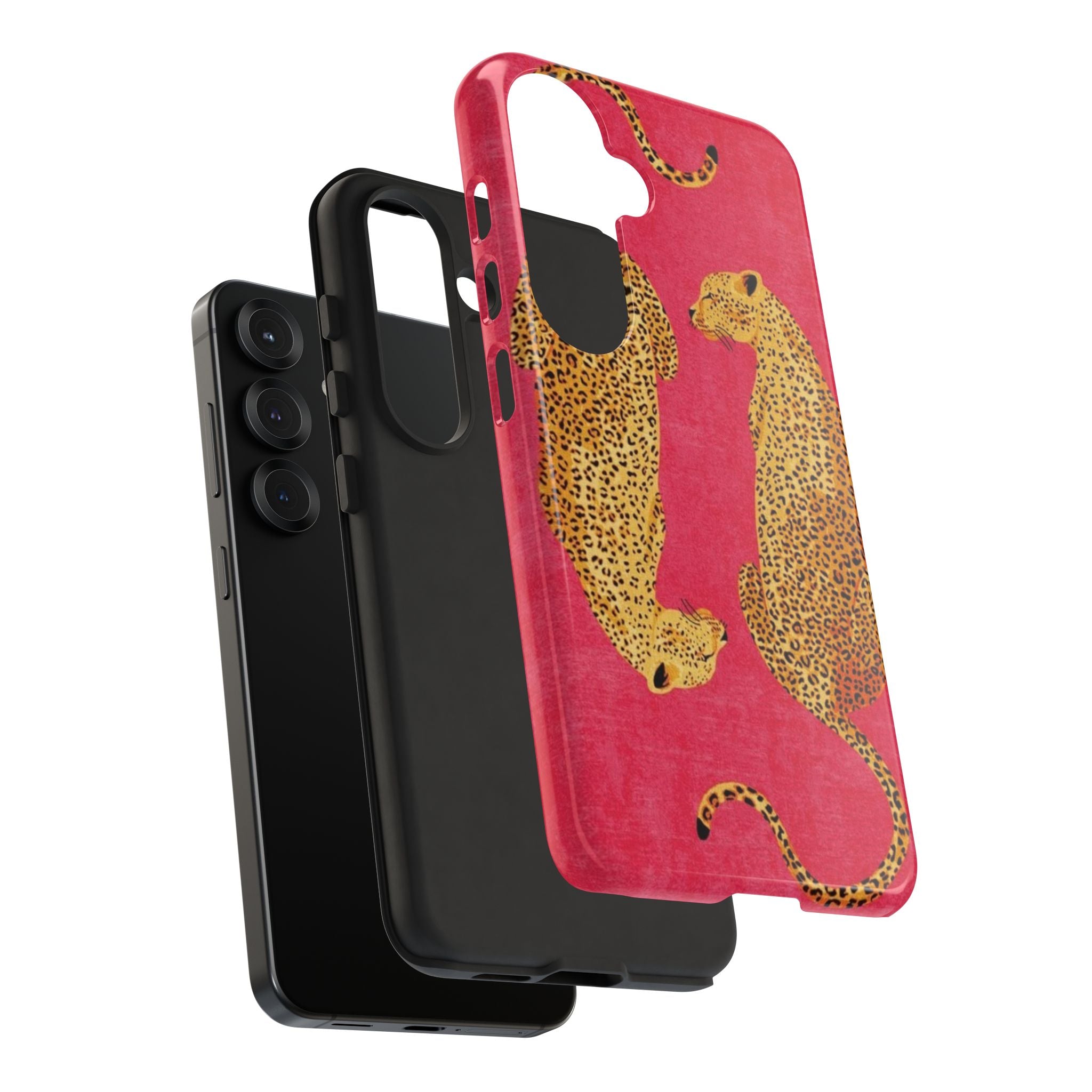 Pink Leopard Phone Case – Bold Animal Print Protective Case