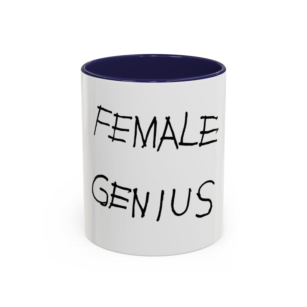 Female Genius Accent Coffee Mug
