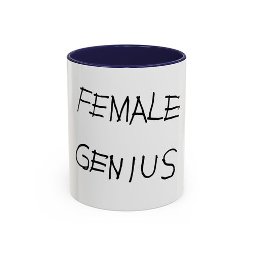 Female Genius Accent Coffee Mug