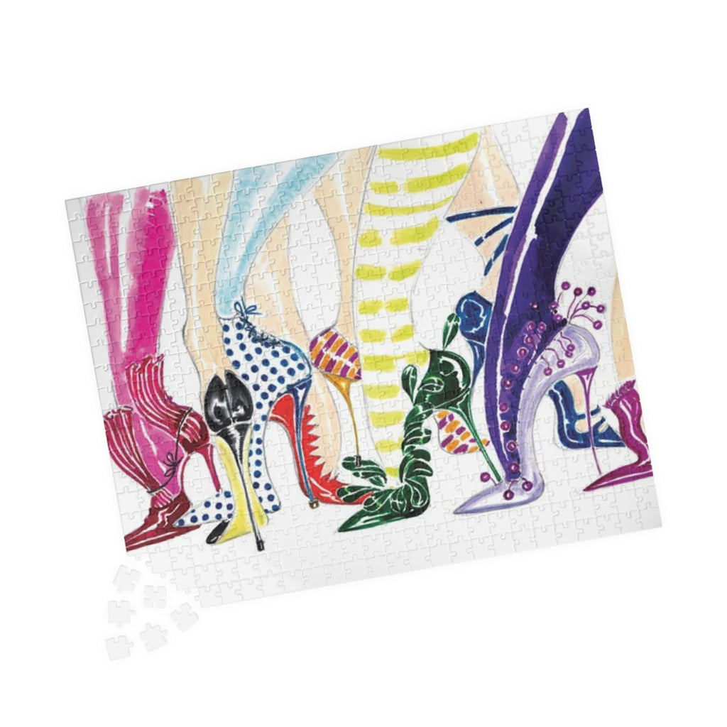 High Heel Fashion Puzzle — Colorful Shoes Jigsaw (110–1014 pcs)