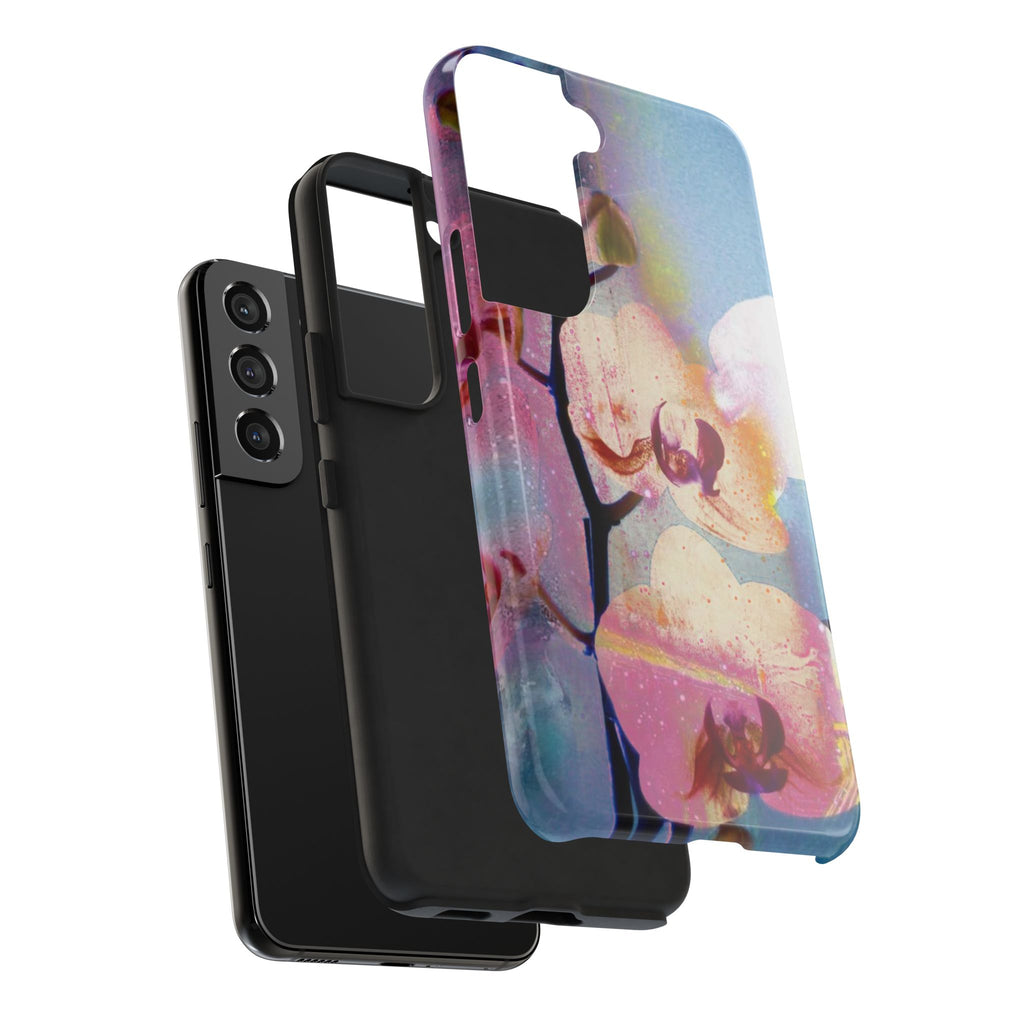 Orchid Tough Phone Case — Pastel Floral Protective Cover for iPhone & Android