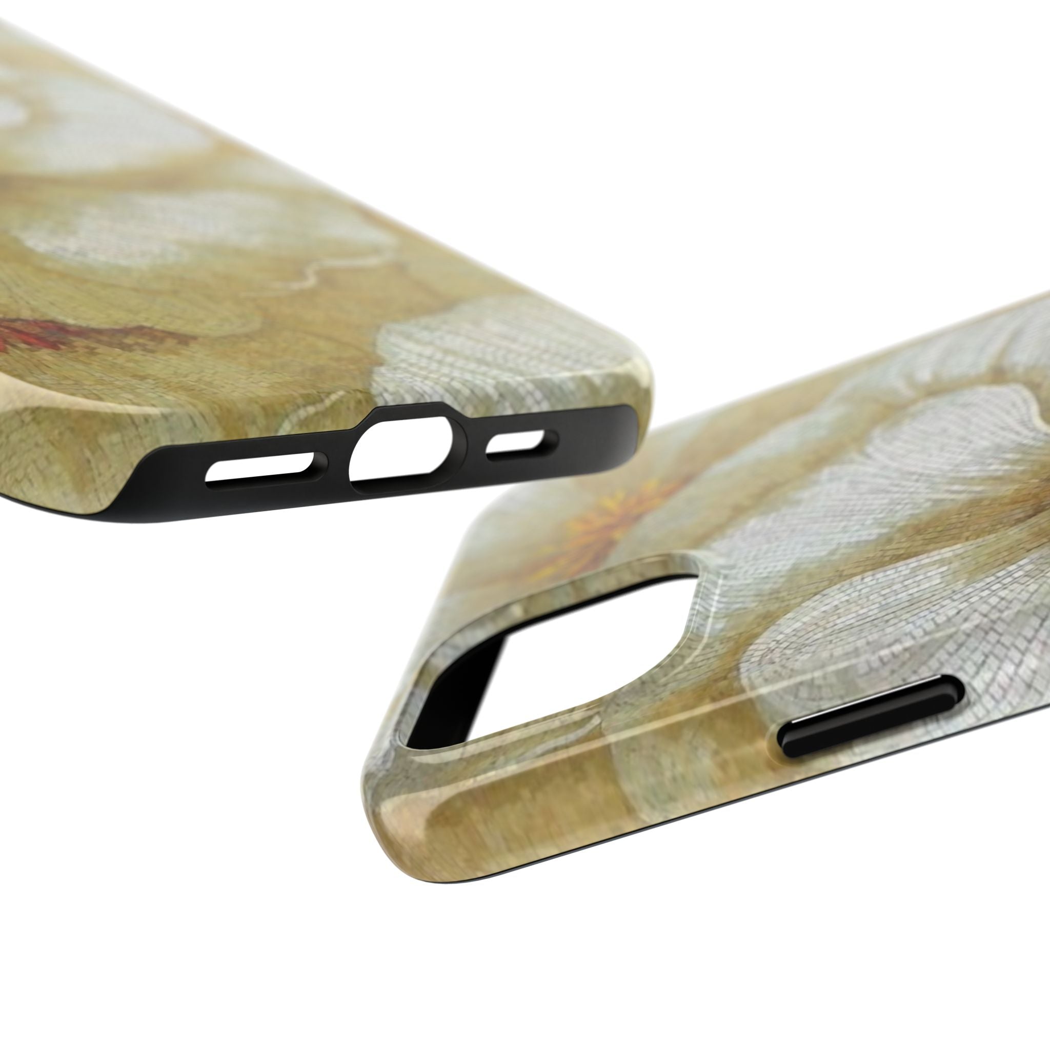 Tough Phone Case — Vintage White Floral Protective Cover