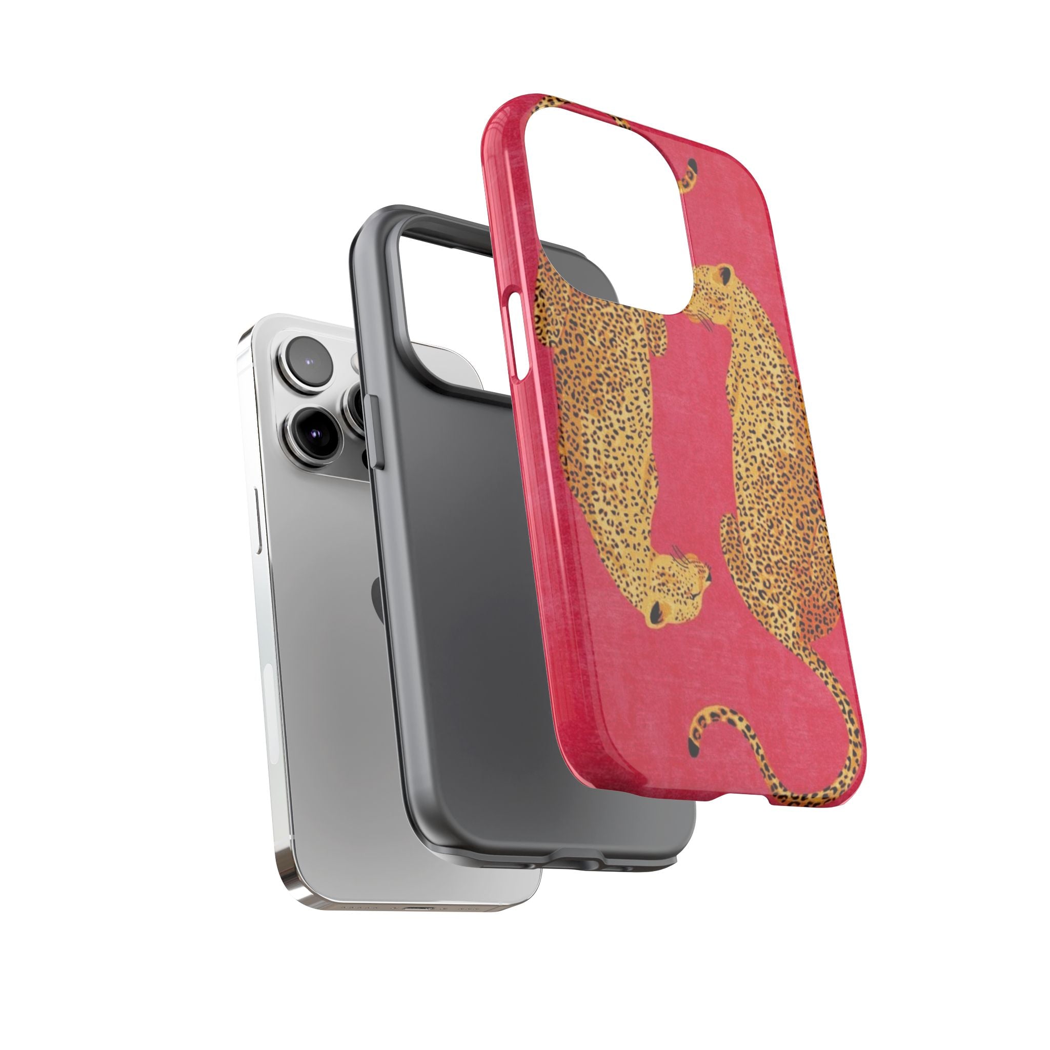 Pink Leopard Phone Case – Bold Animal Print Protective Case