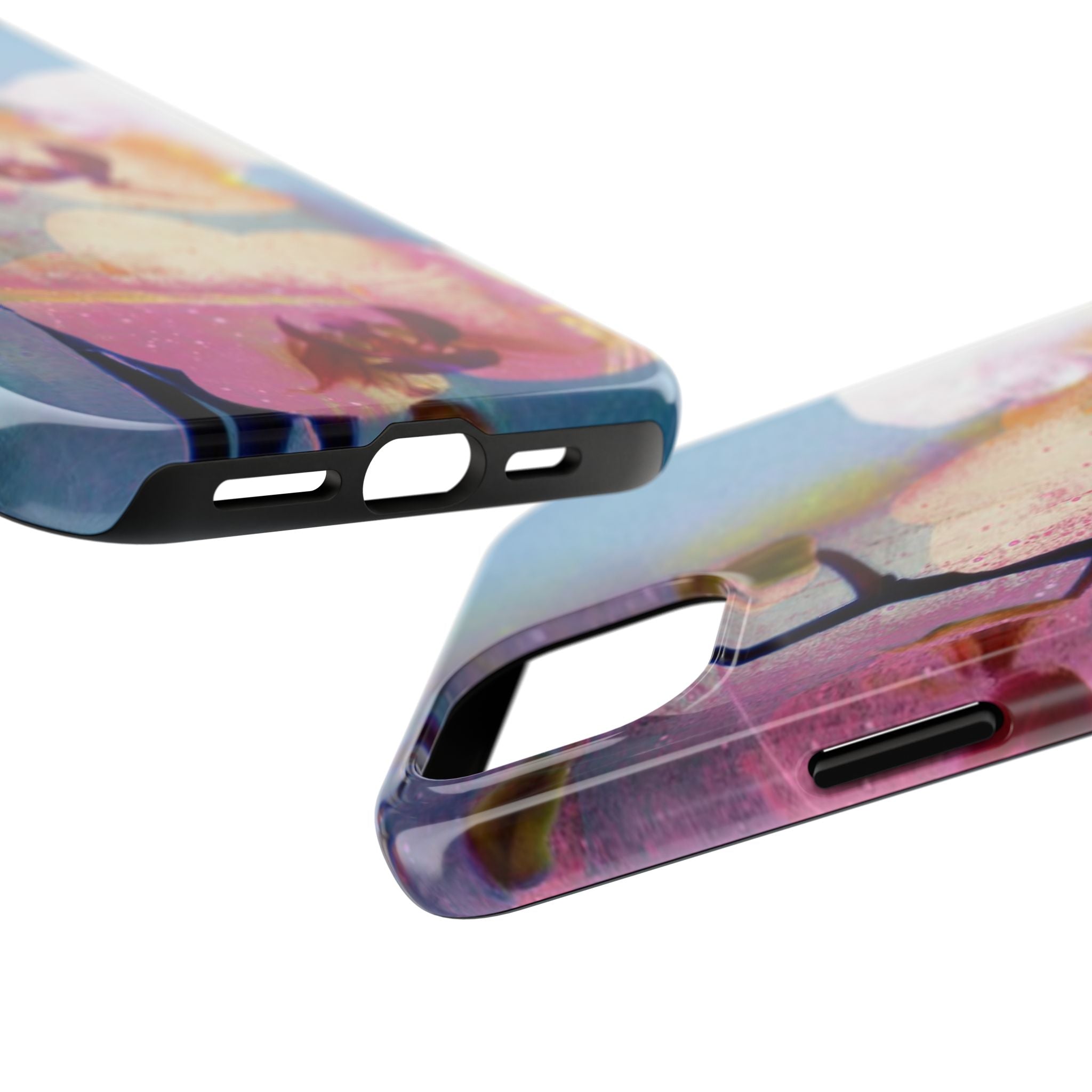 Orchid Tough Phone Case — Pastel Floral Protective Cover for iPhone & Android