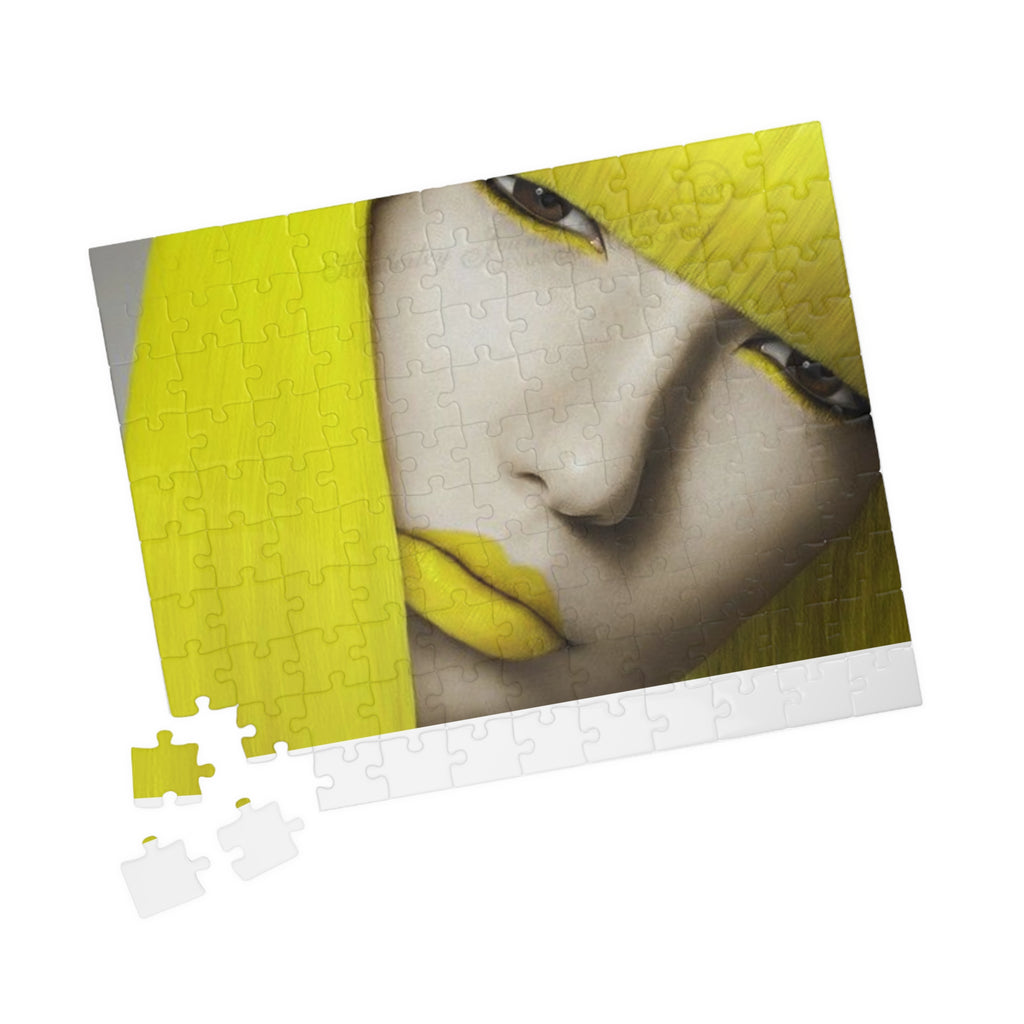 Yellow Muse Puzzle — Portrait Art Jigsaw (110/252/520/1014 pcs)