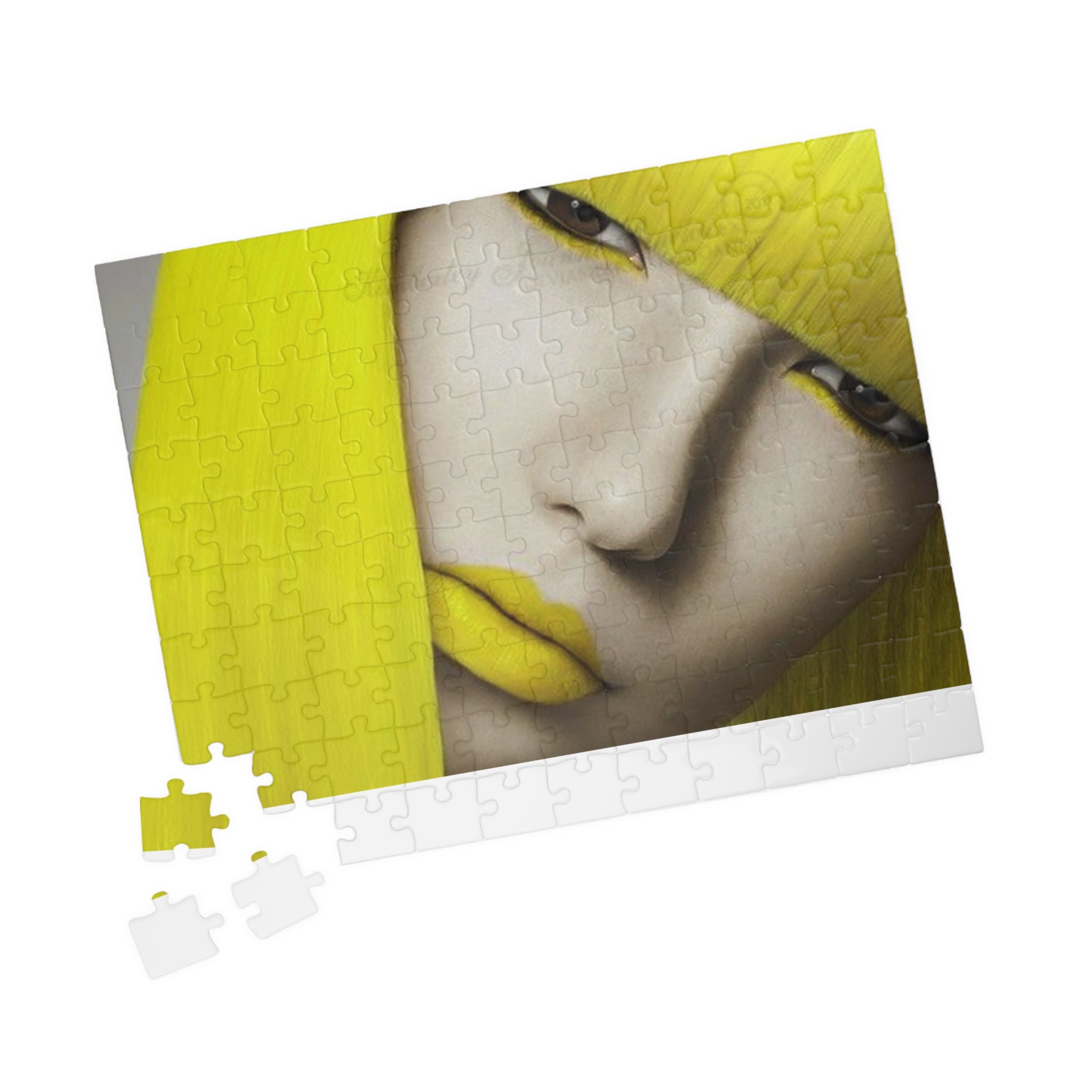 Yellow Muse Puzzle — Portrait Art Jigsaw (110/252/520/1014 pcs)