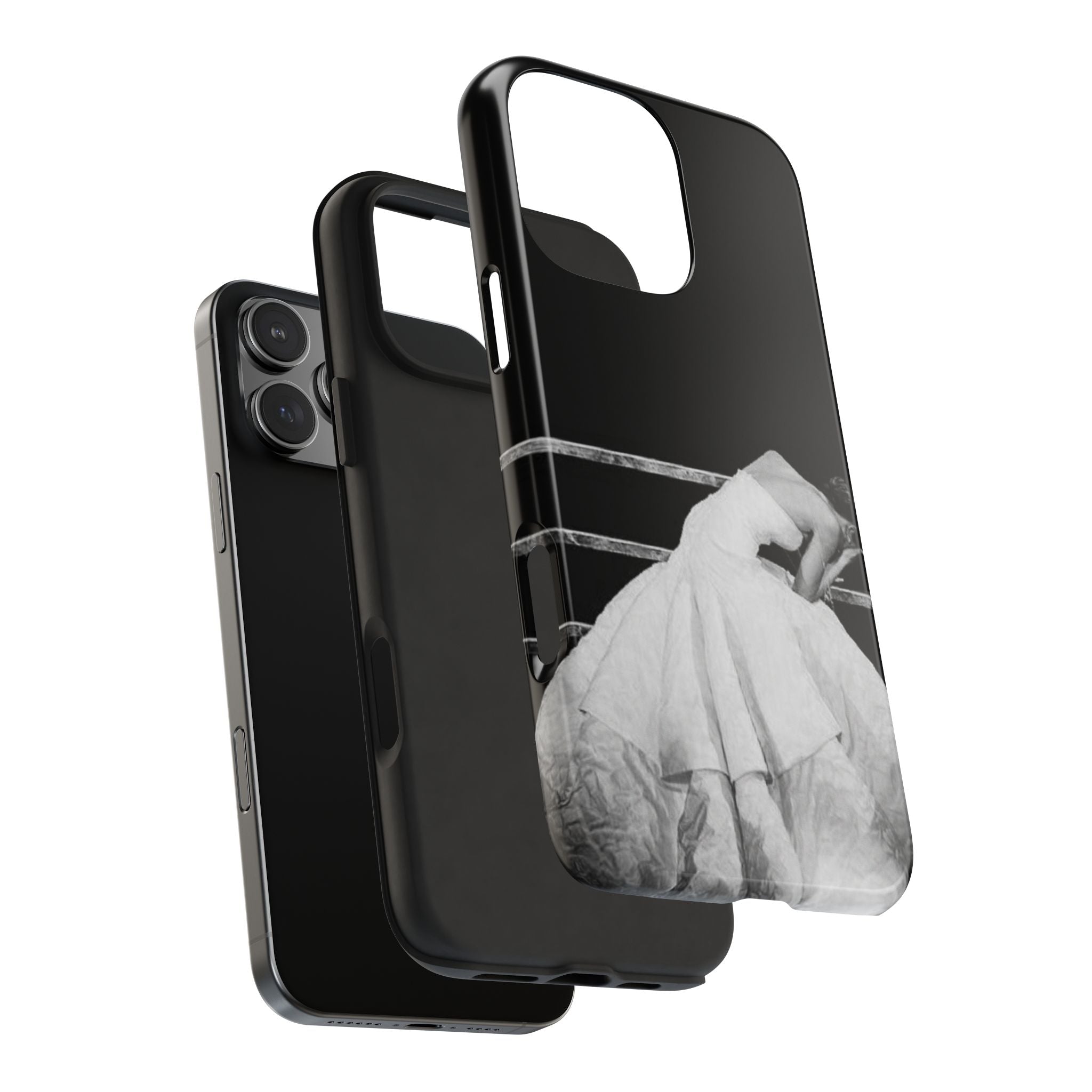 Vintage Ballerina Tough Phone Case — Black & White Dance Photo Protective Cover